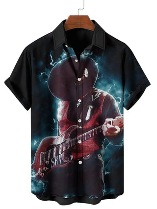 Leisure Street Walk Hawaiian Printed Full Open Button Shirt - Epictzar Intl.