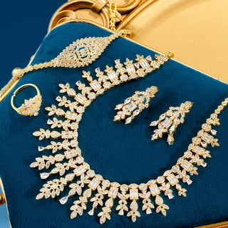 Luxury Sparkling Cubic Zirconia Jewelry Set