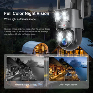 Dual Screen Solar Security Camera