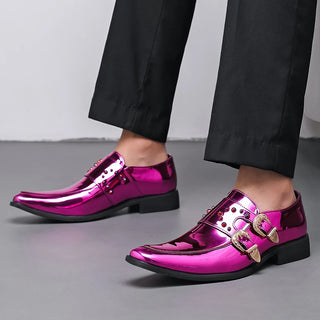 Luxury Brand Men's Pointed Leather Shoes
