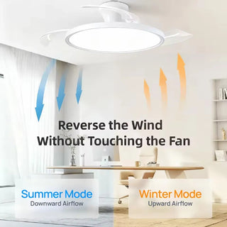 Adjustable Wind Speed Ceiling Fan & LED Light