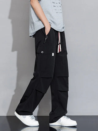 Multi-Pockets Ice Silk Cooling Pants