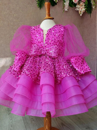 Luxury Sequined Beads Princess Gown