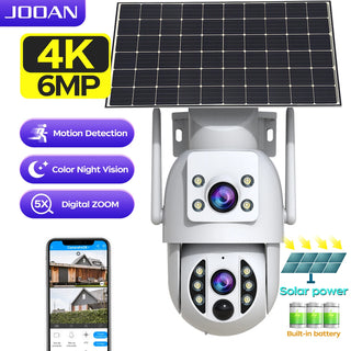Dual Lens Solar Security Camera