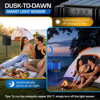 Solar-Powered Cordless Bug Zapper