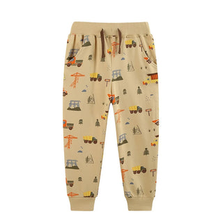 Boys Drawstring Printed Sweatpants