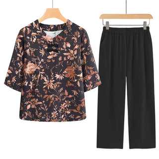 Casual Printed Sleepwear Pajamas Set