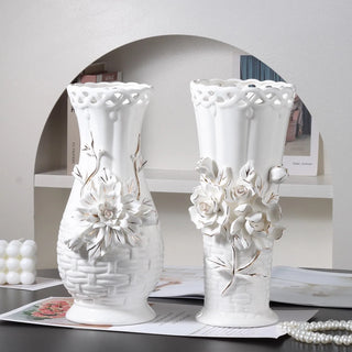 Living Room Decor Ceramic Flowers Vase