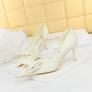 Bowtie High Heels Wedding Shoes