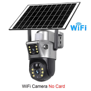 Solar Dual Lenses Outdoor Security Camera