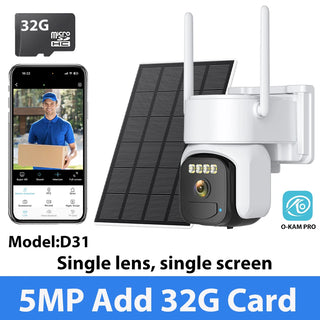 Wireless Solar Dual Lens Surveillance Camera