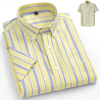 Elegant Designer Short Sleeve Plaid Shirts - Epictzar Intl.