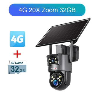 Dual Screen Solar Security Camera