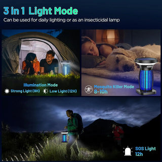 Portable Solar Electric Bug Zapper