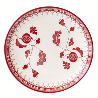 Red 12 Piece Stoneware Dinnerware Set