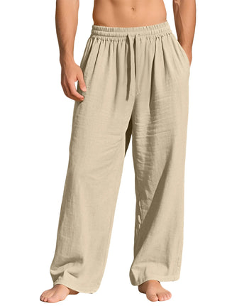 Beach Joggers Linen Baggy Pants