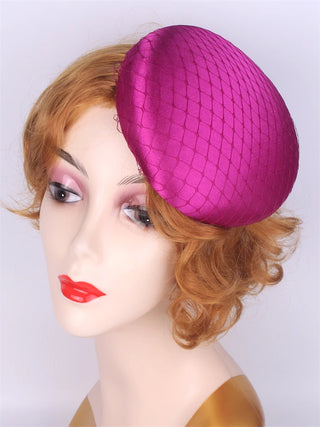 Flower Fascinators Hats Party Wedding Women Satin Pillbox Cap Elegant Ladies Church Occasion Race Millinery Feather Hair Access