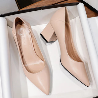 Thick Heels Professional Design Pumps Shoes