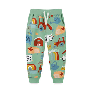 High Quality Cotton Cartoon Print Sweatpants