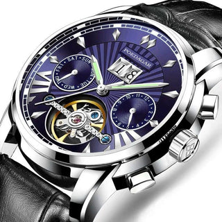 POEDAGAR Men Watch Top Brand Luxury Automatic Mechanical Watches Waterproof Luminous Business Stainless Stain Men's Wristwatch