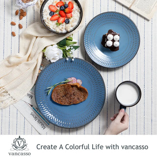 Embossed Stoneware Home Tableware Set