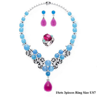 Designer Collection Cubic Zircon Party Jewelry Set - Epictzar Intl.