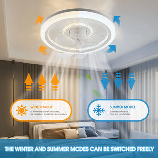 Modern App Controlled Ceiling Fan Lamp