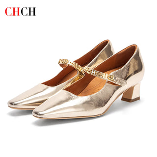 Luxurious Sheep Leather Wedding Party Shoes