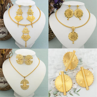 Lion Head Wedding Party Jewelry Set