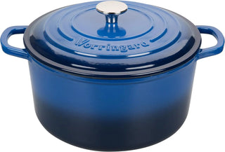 Enameled Cast Iron Dutch Oven Pot with Lid, for Sourdough Bread Baking, Round Dutch Ovens, 6 Quart, Purple