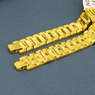 Luxury Pure K Gold Color Men's Bracelet Wide Version Personalized Gold Color Watch Chain Bangle Bracelet Jewelry Jewelry