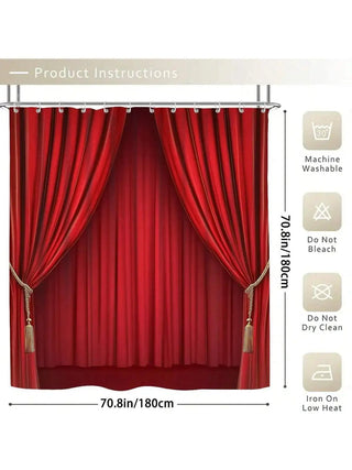 Classic Stage Background Shower Curtain Set - Epictzar Intl.