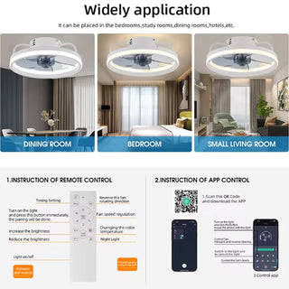 Smart Ceiling Fan LED Light
