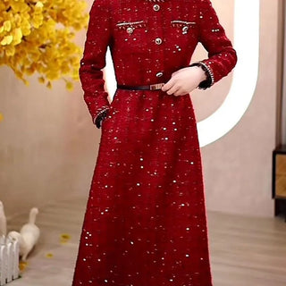 Luxury Sequin Sweet Ruffles Party Dress