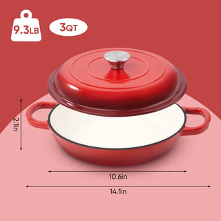 Enamel Cast Iron Dutch Pot