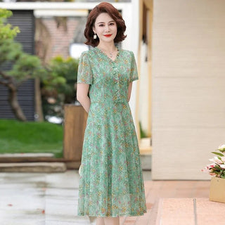 Floral Chiffon Beach Party Midi Dress - Epictzar Intl.