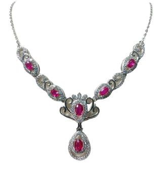 Natural Ruby Gemstone Necklace Pendant