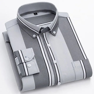 Business Men Anti-wrinkle Striped Shirt