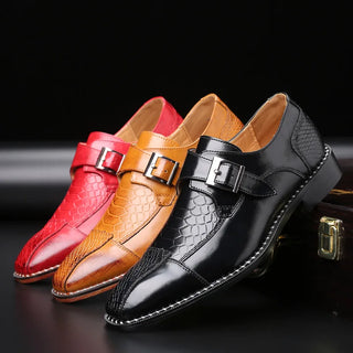 Men's Casual Snakeskin Business Shoes