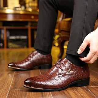 Office Pointed Toe Soft Leather Shoes