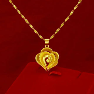 Quality AU999 24K Gold Necklace Pendant