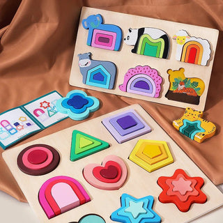 Toddlers 3D Wooden Puzzles Educational Toy - Epictzar Intl.