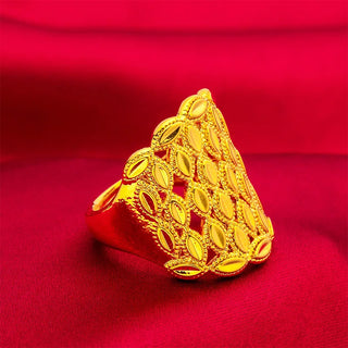 Modern Rhombus Wide Band Ring