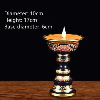 Acrylic Butter Enamel Simulated Candlestick