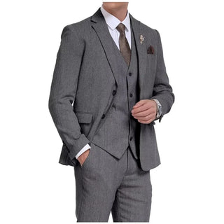 Men's Retro Wrinkle-Resistant 3-Pcs Suit