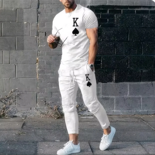 Men's 3D Print Streetwear Sweatpants Set