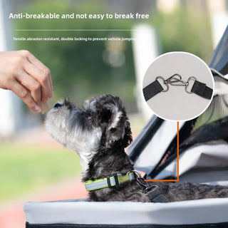 Pet Stroller Dog Cat Teddy Bear Baby Stroller Small Pet Stroller Lightweight Foldable Suitable Outdoor Travel Dog Cat Supplies
