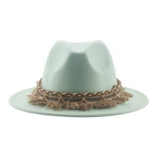 Luxury  Vintage Felted Fedora Hat