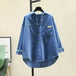 Blue not fleece-lined