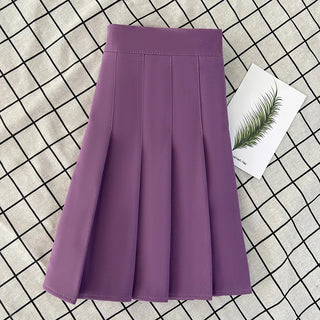 High Waist Pleated Mini Skirts
